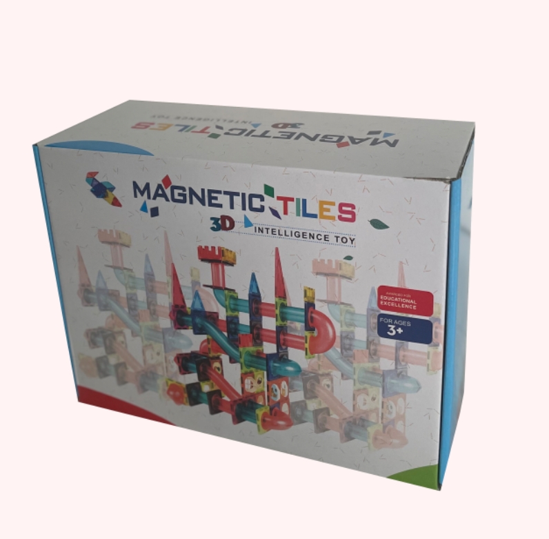 Magnetic marble run, Magnetic marble track, Magnetized marble maze,