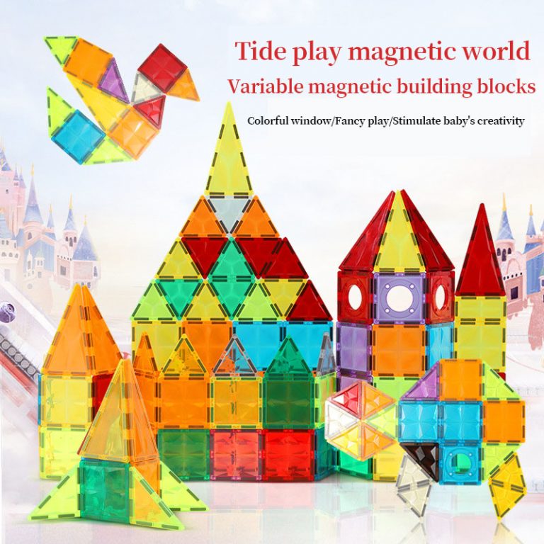 magnetic tiles, magnetic building puzzles