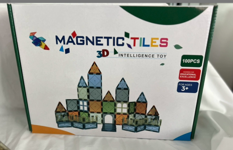 Children's magnetic toys, Magnetic building kit, Tile magnets for kids,